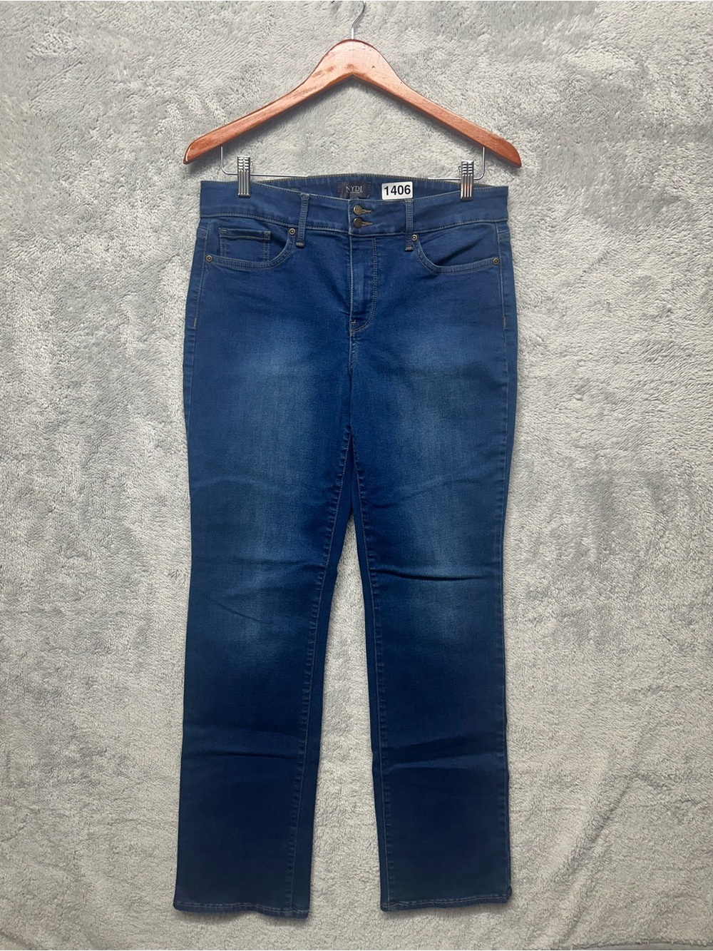 NYDJ Marilyn Straight Jeans Size 8 Lift X Tuck Technology Dark Wash